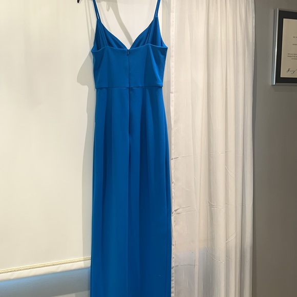 Cutout Teal Blue Maxi Dress - Picture 4 of 5